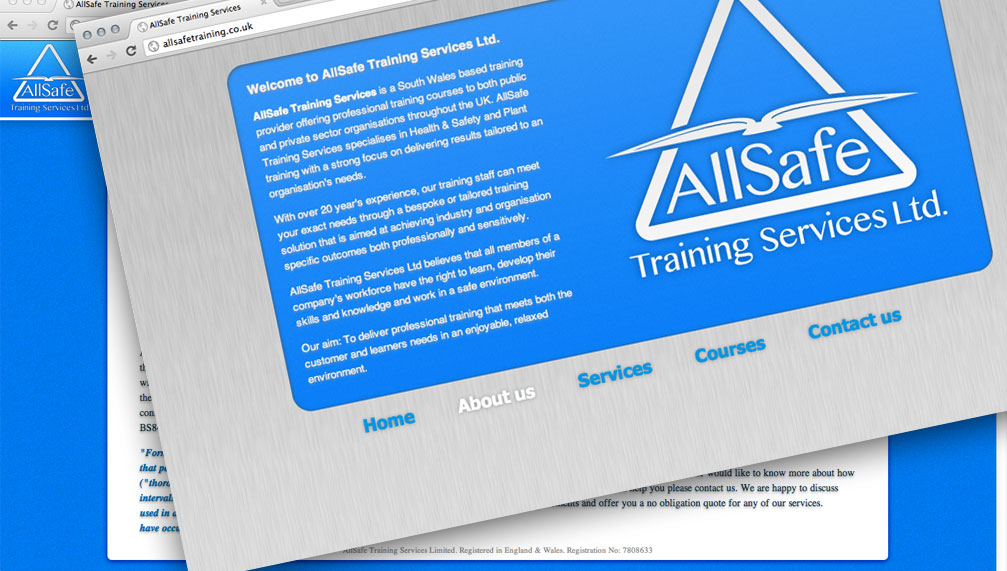 AllSafe Training Services: Website Design and Brand Identity