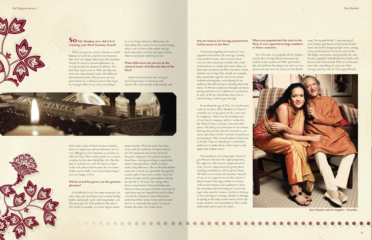 Bol Magazine | Interview with Ravi Shankar